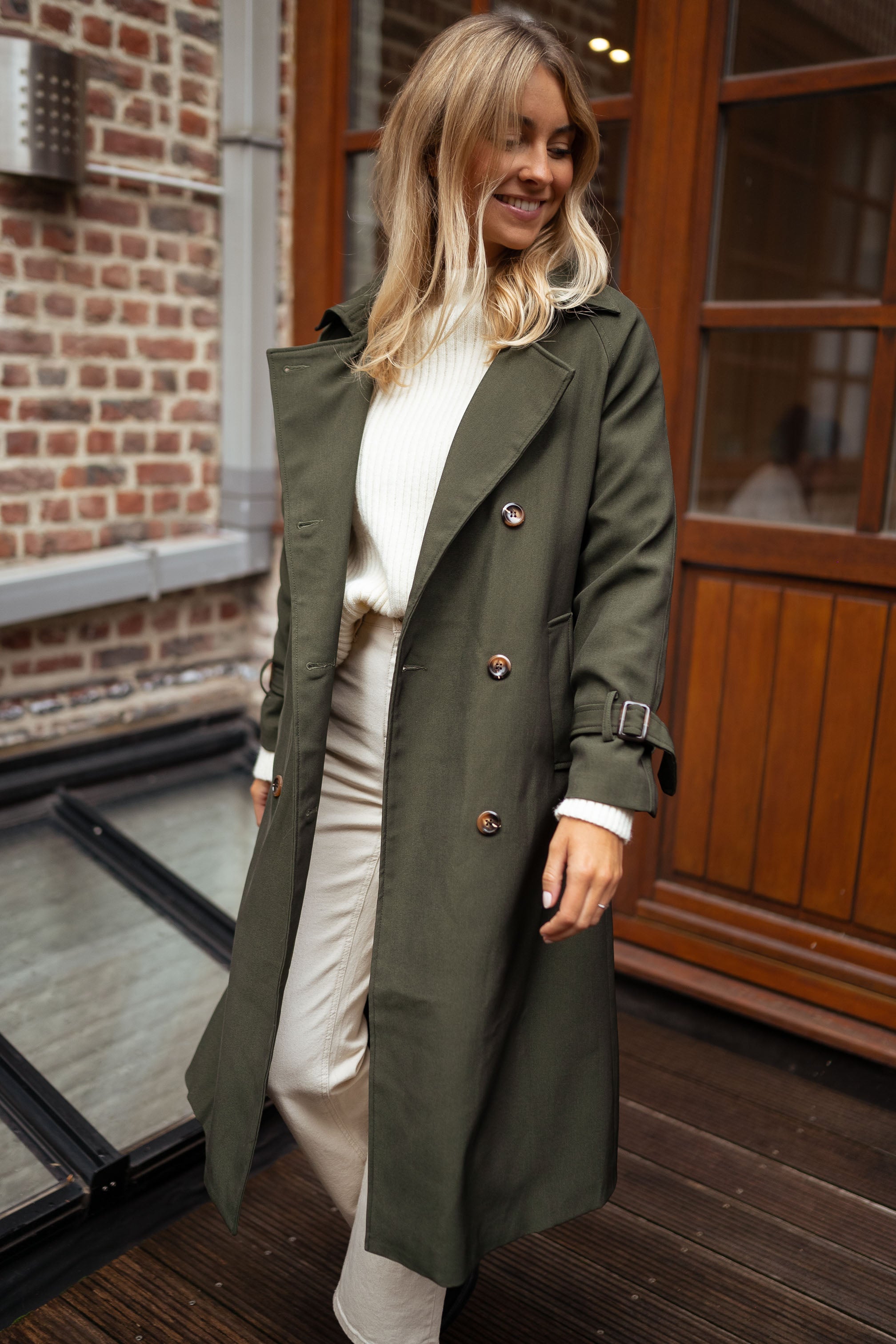 Karla | Elegant Trenchcoat til Kvinder
