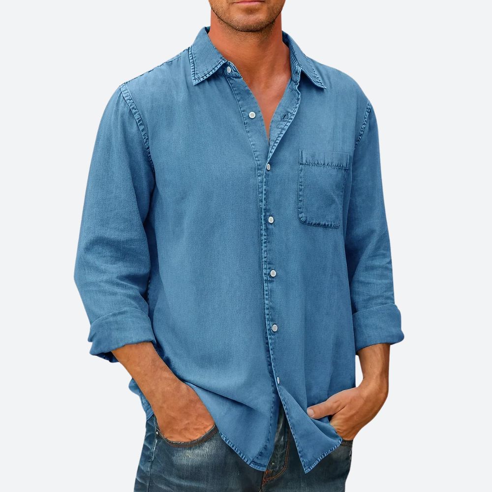 Denimskjorte med Klassisk Stil