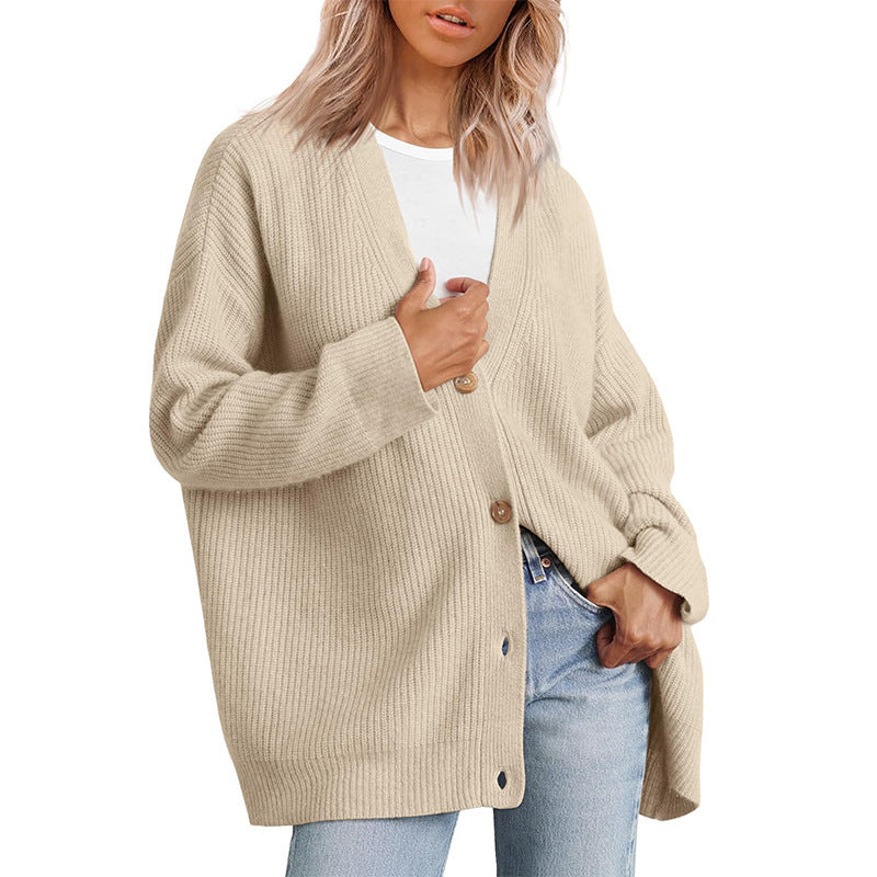 Emma | Stribet Plus Size Cardigan til Kvinder