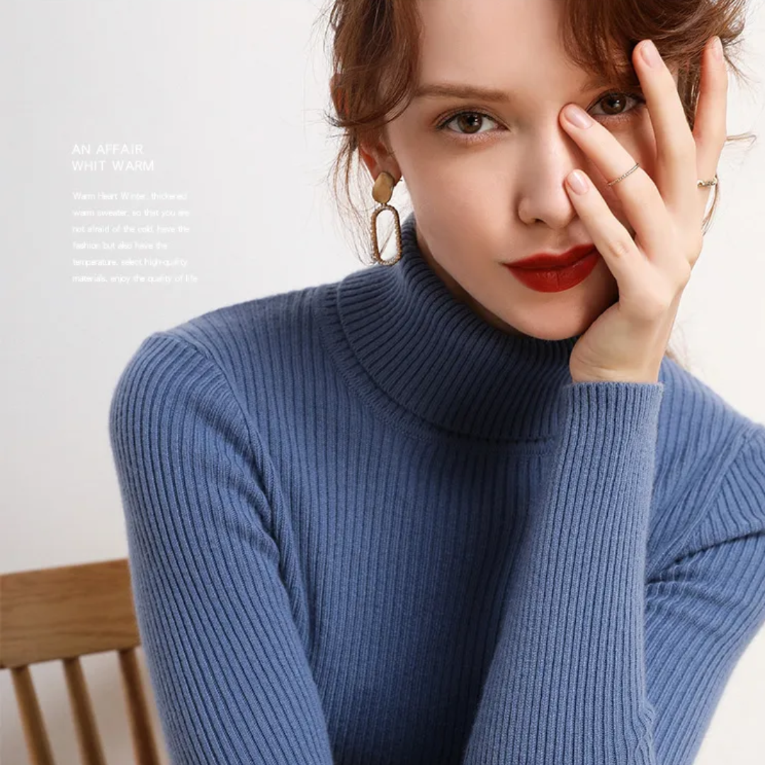 Tove | Vinterklar Cashmere Rullekrave Sweater