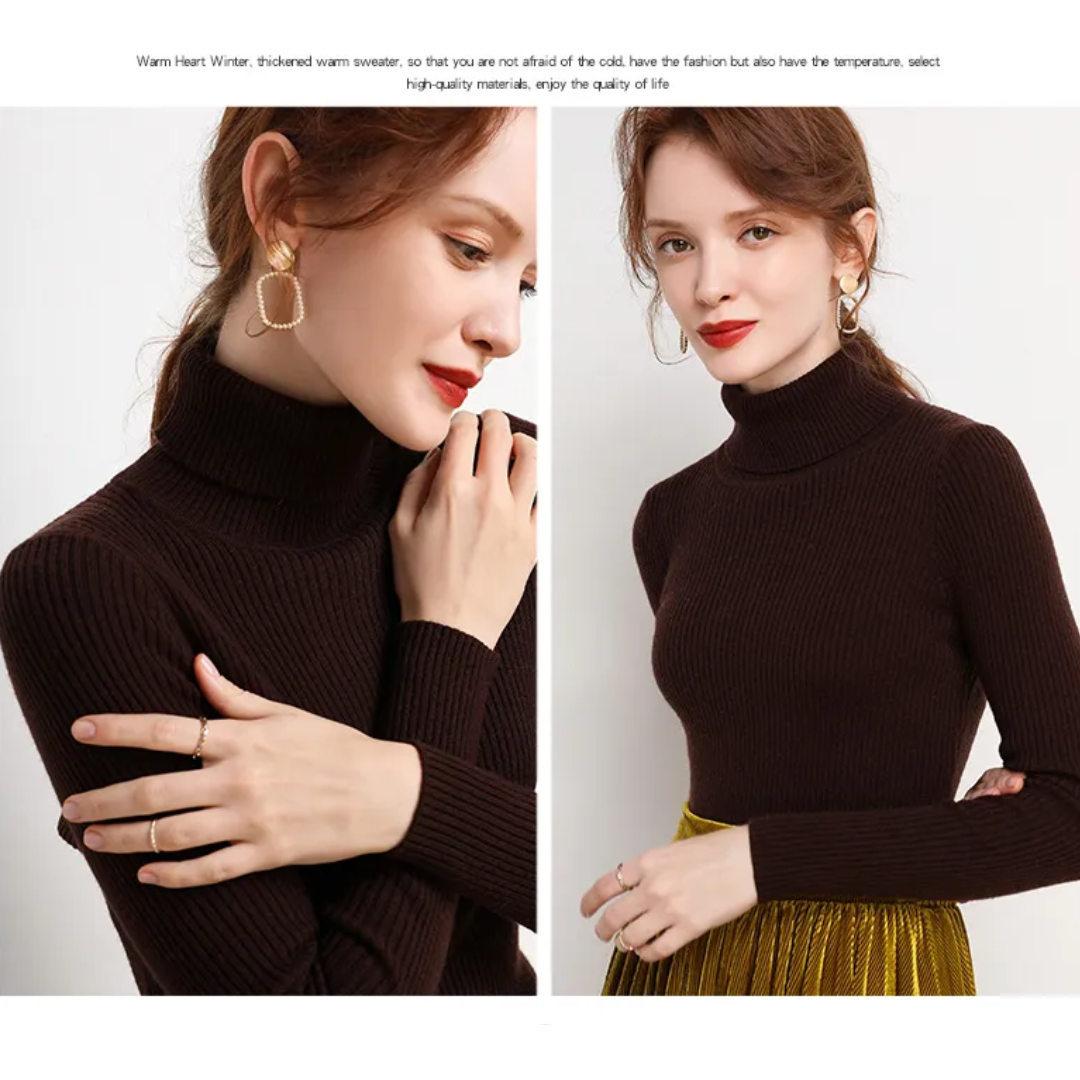 Tove | Vinterklar Cashmere Rullekrave Sweater