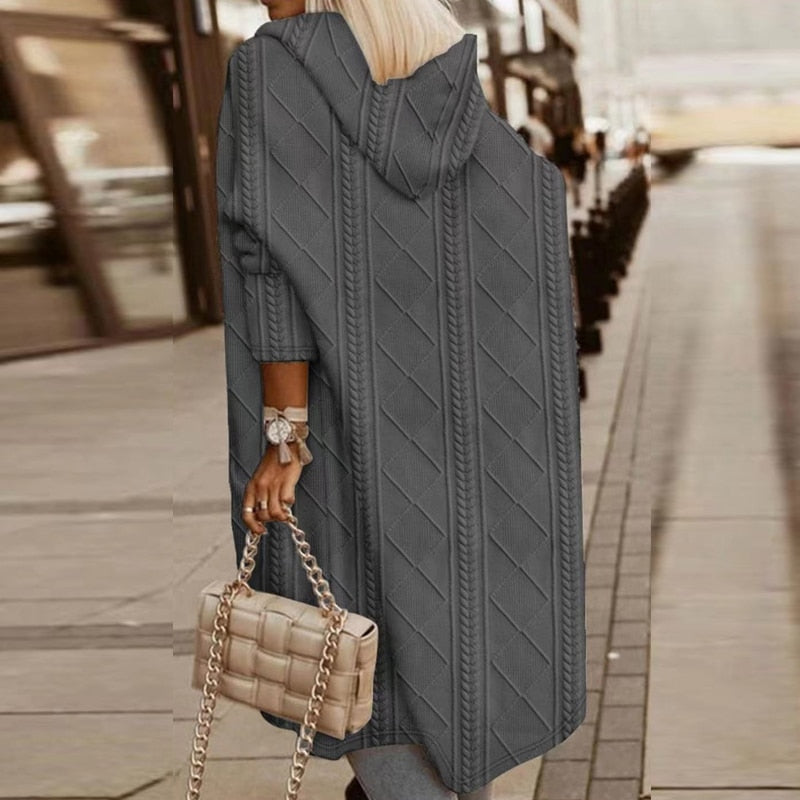 Johani | Forlænget længde hætte cardigan