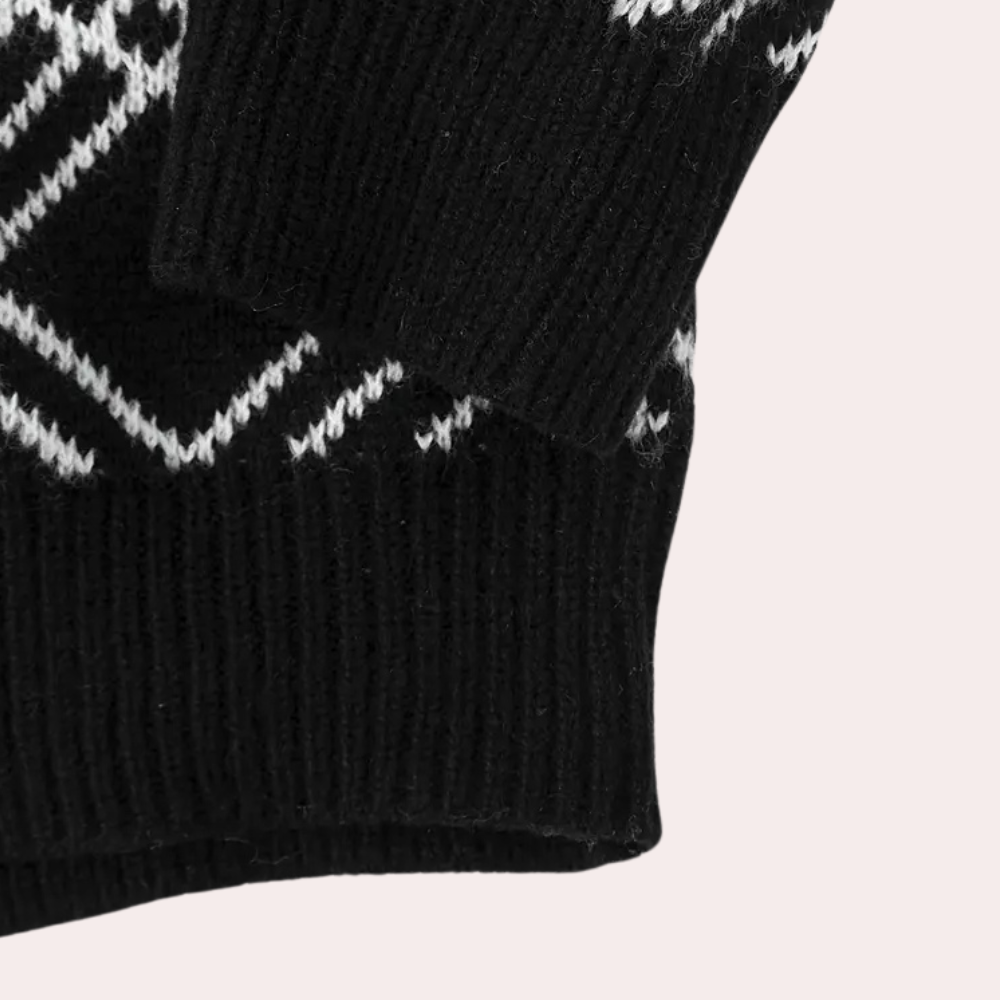 Christian | Elegant cardigan med ternet design til mænd