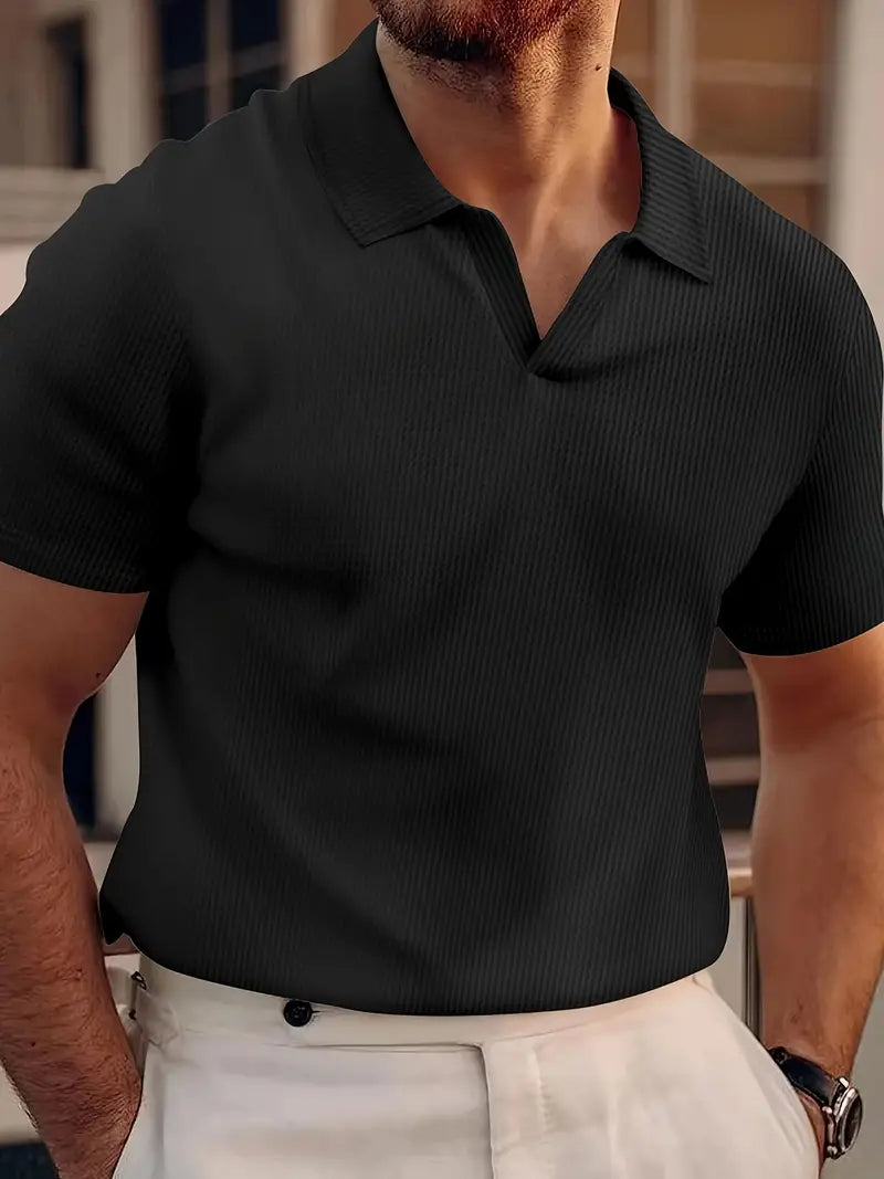 Anders™ | Strikket Polo T-shirt