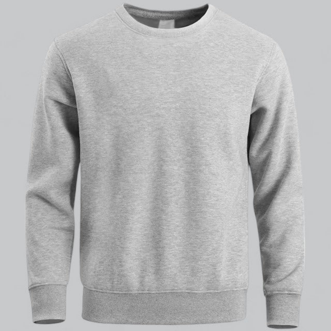 Daniel | Klassisk crewneck sweater langærmet til mænd