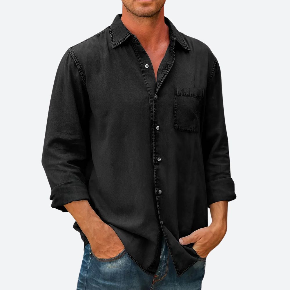 Denimskjorte med Klassisk Stil