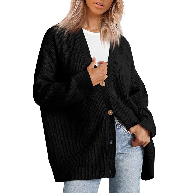Emma | Stribet Plus Size Cardigan til Kvinder