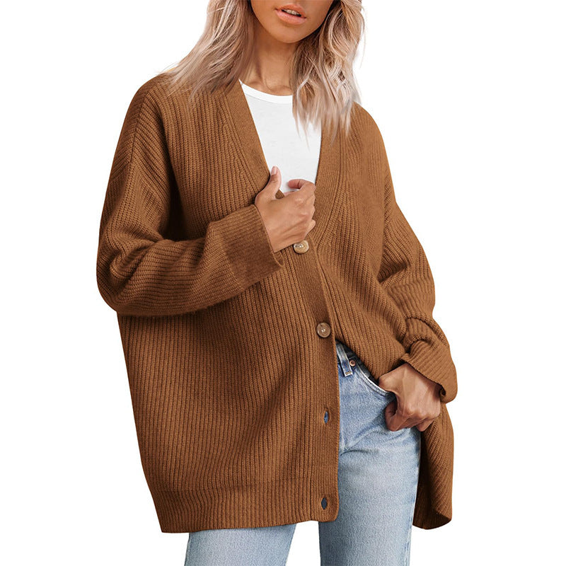 Emma | Stribet Plus Size Cardigan til Kvinder