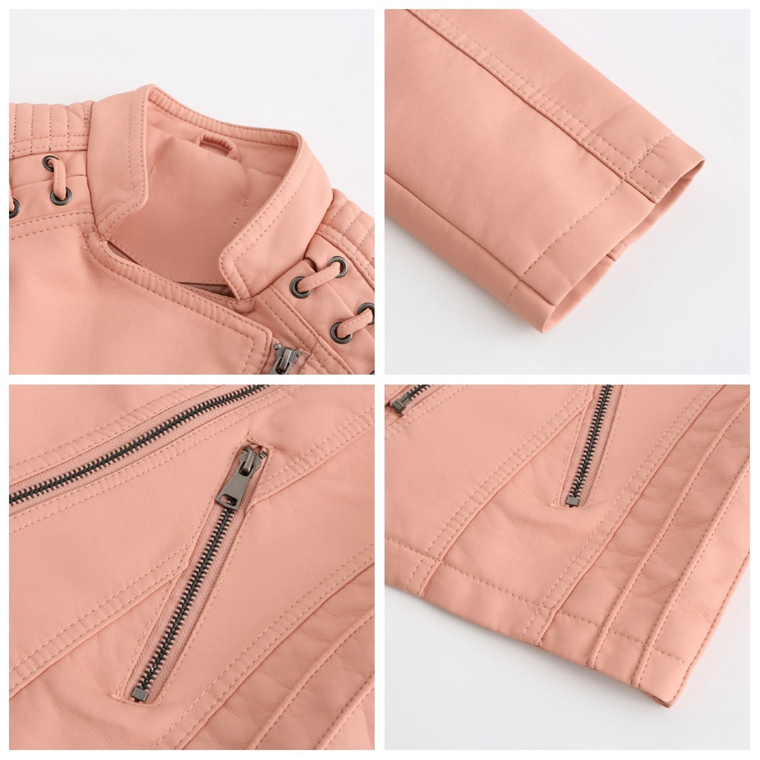 Stilfuld Læderjakke til Kvinder