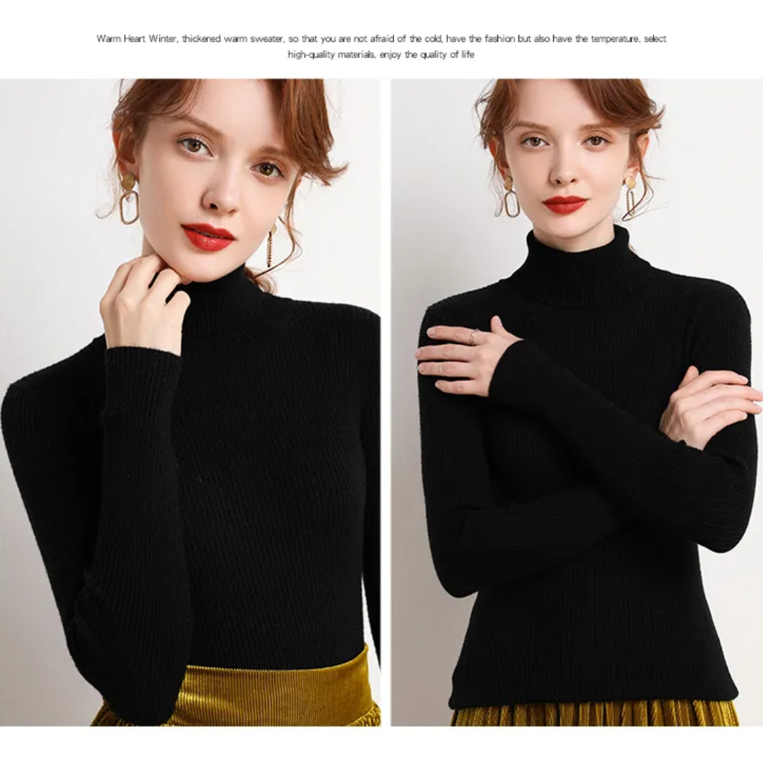 Tove | Vinterklar Cashmere Rullekrave Sweater