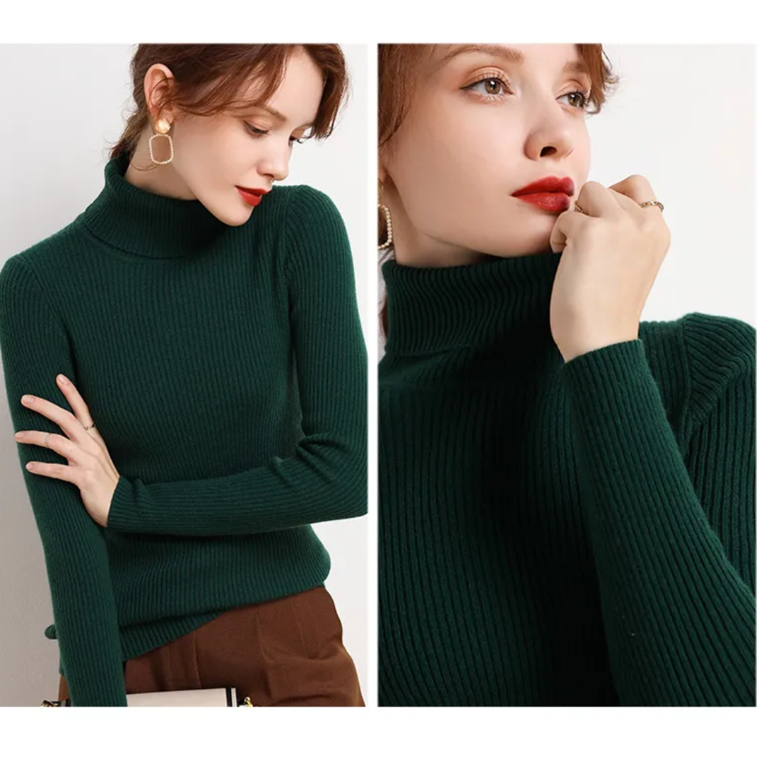 Tove | Vinterklar Cashmere Rullekrave Sweater