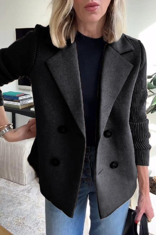 Hedvig | Elegant Strikærme Blazer